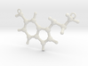 Pendant Serotonin Molecule Model 3d printed 