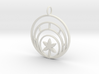 Plant In Circle Pendant Charm 3d printed 