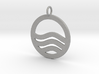 Sea Ocean Waves Symbol Pendant Charm 3d printed 