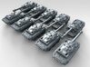1/700 French AMX-10RCR LRV x10 3d printed 3d render showing product detail