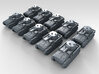 1/600 German Leichttraktor Light Tank x10 3d printed 3d render showing product detail