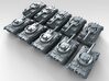 1/700 Pz.Kpfw. V/IV Alpha Medium Tank x10 3d printed 3d render showing product detail