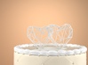 Open 3D Hearts Cake topper 3d printed 