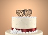 Open 3D Hearts Cake topper 3d printed 