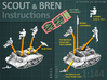 Scout and Bren Carrier  (1:87 HO) - (2 Pack) 3d printed - Instructions -
