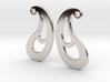 Curved Droplet Earring Set 3d printed 