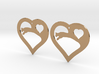 The Eager Hearts (precious metal earrings) 3d printed 