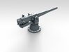 1/350 SMS Emden 10.5cm/40 SK L/40 Guns 3d printed 3d render showing unshielded mount