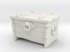 "BotW" Wooden Treasure Chest 3d printed Shapeways render of closed chest.