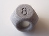 Hidden Odd Numbers D8 Dice 3d printed number 8 is visible outside (as usual)