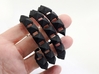 Urban Chic - Rivet Wrap Cuff Bracelet 3d printed Rivet Wrap Cuff Bracelet in Black