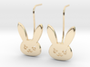 D.Va bunny earring studs 3d printed 