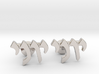 Hebrew Name Cufflinks - "Yoni"  3d printed 