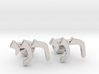 Hebrew Name Cufflinks - "Roni" 3d printed 