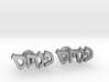 Hebrew Name Cufflinks - "Pinchas"  3d printed 