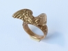 Winged Ring  3d printed 