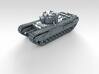 1/144 British Army Churchill I Heavy Tank 3d printed 3d render showing product detail