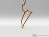 Leo Zodiac Constellation Pendant 3d printed Pendant cord not included