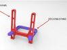 Smart Phone Docking Stand  3d printed Easy 2 Part assembly and dismantling