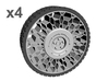 1/25 35inch Tweel airless tire x4 3d printed 