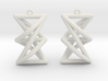 Complete Bipartite Earrings (K_{3,3}) 3d printed 