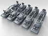 1/700 German Flakpanzer Gepard SPAAG x10 3d printed 3d render showing product detail