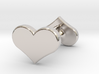 Solid Heart Earings 3d printed 
