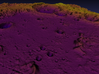Moon Map:  Large Crater, Plasma 3d printed 