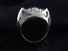 Mountain Lion Ring - Size 9 1/2 (19.35 mm) 3d printed Shown in Polished Silver