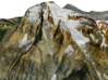 Mount Robson Map: 6" 3d printed 