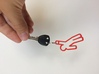 Hanging man-keychain 3d printed 
