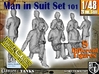 1/48 Man In Suit Set101 3d printed 