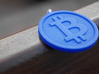 Coin Size bitcoin (w/loop) 3d printed 