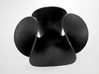 Enneper Minimal Surface Vase 3d printed Sandstone + Black spraypaint