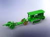 WWI Holt 75 Tractor w. 8in Howitzer Mk. VII 1/160 3d printed 