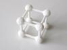 Average D6 Molecule Dice 3d printed In White Strong and Flexible