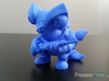 Scuba Shark Toy Collectible 3d printed Photo of 3D printed Scuba Shark in Blue