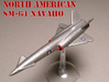 North American SM-64 Navaho 1/285 6mm (no booster) 3d printed North American SM-64 Navaho in USAF colors (no booster) model painted by Fred O. 
