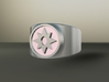 Love Star Sapphire GL Ring (Sz's 5-15) 3d printed Custom Enameled