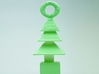 3d  Xmas Tree Tree Decoration Set Of 4 Smaller 3d printed 
