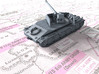 1/72 Rheinmetall-Borsig Waffenträger 12.8 cm Tank 3d printed 3d render showing product detail