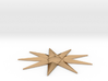 Nine-pointed Star Brooch 3d printed 