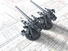 1/72 12-pdr 3"/45 (76.2 cm) 20cwt Guns x2 3d printed 3d render showing product detail
