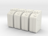 1:35th Scale Jerry Can 4 Pack 3d printed 