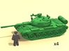 6mm 1/285 T-55 tanks 3d printed 