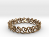 Chain stitch knot bracelet (Square) 3d printed 