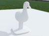 Duck Bird Stand 3d printed Front View, Duck Model