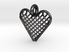 Latticed Heart Pendant 3d printed 