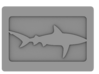 Belt Buckle - Shark - M1FF 3d printed 