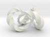 Varying thickness trefoil knot (Twisted square) 3d printed 